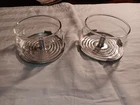 Vtg Pyrex 4" coffee basket Pair NOS--No Tops...PYREX FLAMEWARE Baskets NEW