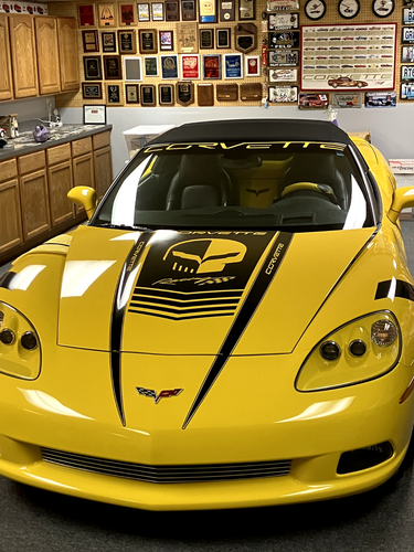 Accesorios Chevy Corvette C6 cupé convertible Grand Sport Z06 capó calcomanía de vinilo - Imagen 1 de 19
