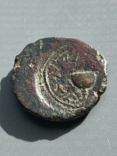 Æ 1/8 Shekel Year 4. Last Year of Temple. Jewish War AD 66-70. Excellent chalice