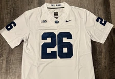 Saquon Barkley Penn State White Jersey Men’s Size S-XXL