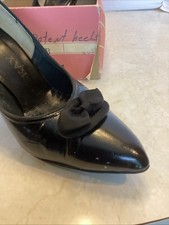 2 Pair Vintage/Mid Century 50's-60's Stiletto High Heel Shoes Size 7.5