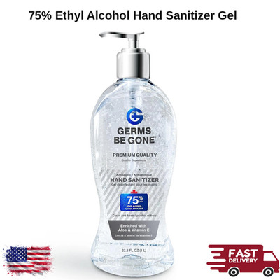 Hand Sanitizer Gel 75% Ethyl Alcohol w/ Aloe & Vitamin E Pump Bottle Medical
