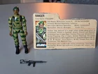 Vintage GI Joe Stalker V1 Straight Arm Complete with File Card Hasbro 1982