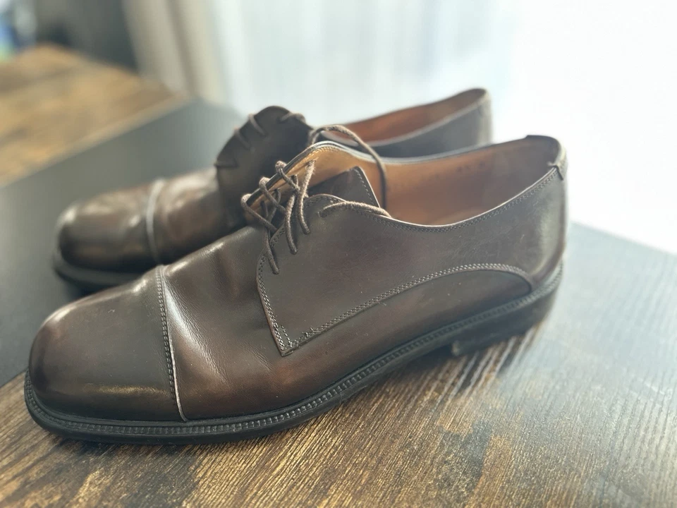 Zapatos para hombre Salvatore Ferragamo - talla 8,5 (cuero marrón) Foto 3 de 4