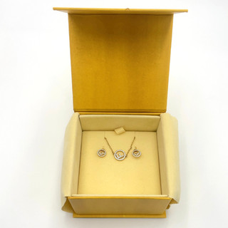 Auth Fendi F is Fendi Earrings/Bracelet GD Set2 W/Box BA120499