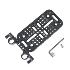 Camera Cheese Mounting Plate with 15mm Rod Clamp, Top Plate for DSLR Rig Syst...