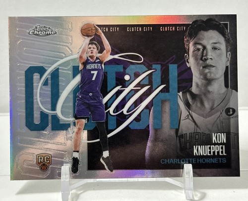 2025-26 Topps Chrome Update Clutch City Kon Knueppel Hornets RC Refractor #YQ-4