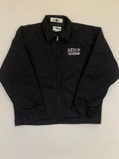UniFirst Mens Jacket Mechanic Technician Black Durable Workwear Size Large B04