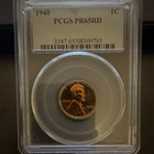 PCGS PR65RD 1940 Proof Lincoln Wheat Small Cent 1C Philadelphia Bronze