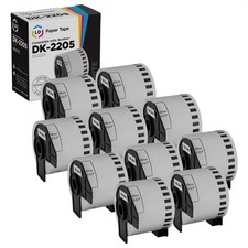 LD Products Compatible White Paper Tape Replacement for Brother DK-2205 2.4 ...