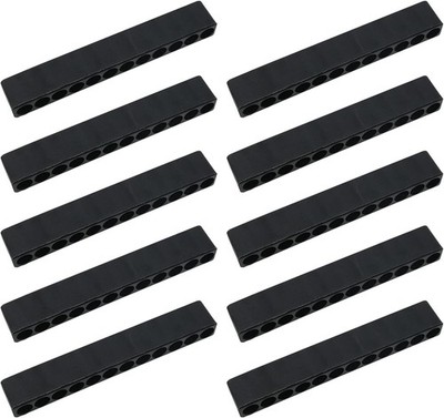 Mutai Screwdriver Bit Holder 10PCS 12 Holes 1/4Inch Black Hex Drill One Size 