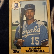 Topps 1987 Traded Danny Tartabull #120T Kansas City Royals Baseball Card