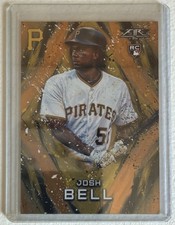 2017 Topps Fire Orange #161 Josh Bell Rookie Card Serial Number 279 / 299