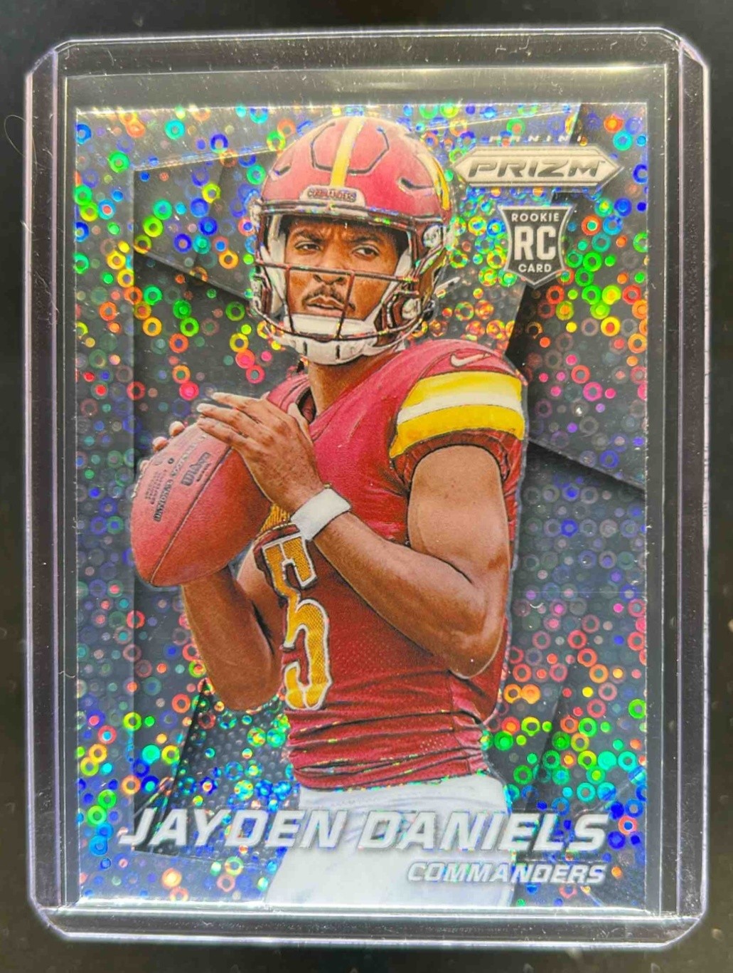 2024 Prizm Jayden Daniels Flashback Rookie RC No Huddle #8 Commanders