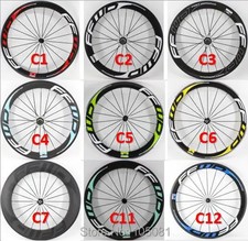 700C Road Bike 3K UD 12K Full Carbon Wheelset Tubular Clincher Tubeless Wheels