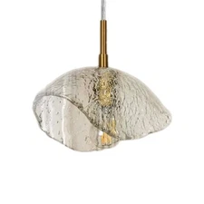 Modern Kitchen Island 1-Light Plated Gold Dining Room Hanging Pendant Light 