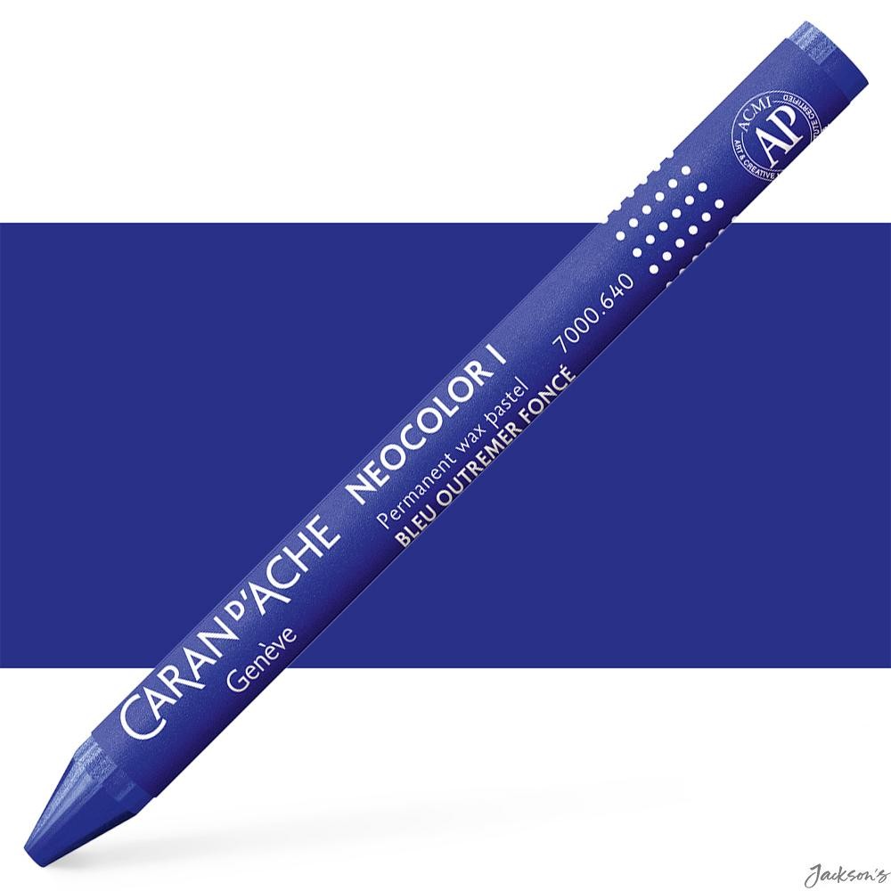 Caran d'Ache Classic Neocolor I Wax Crayon Dark Ultramarine Artist Pastel Stick