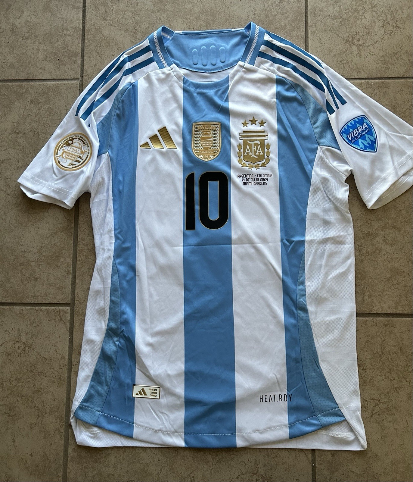 Messi Argentina Soccer Jersey 2024 Men Medium Camiseta