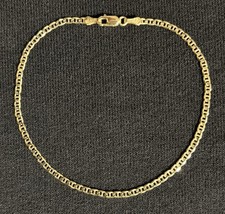 SOLID 14k Yellow Gold Mariner Chain Bracelet 8in 2mm 2.2g Brand New Below Retail