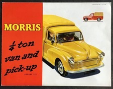 MORRIS ¼ TON VAN & PICK UP (SERIES III) Sales Brochure Jul 1957 #H&E 5766