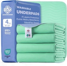 Accompagner Waterproof Reusable for Adults and Pets Washable Pee Pads for Dogs C