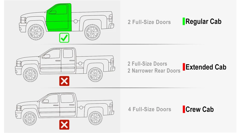Tablas de correr APS de 6 pulgadas aptas para Silverado Sierra 07-18 cabina regular Foto 2 de 4
