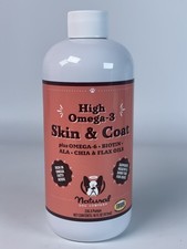 High Omega-3 Skin  Coat oil, bottle, 16 fl oz 473ml - Brand new