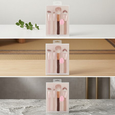 4-Piece Makeup Brush Set with Beauty Blender, Foundation Eye Brushes