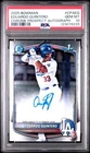 EDUARDO QUINTERO 2025 Bowman 1st Chrome Prospect AUTO PSA 10 GEM MT DODGERS