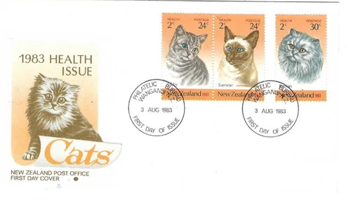 New Zealand Comm/First Day Covers - Health Issue Cats - 1983 (NZ343)