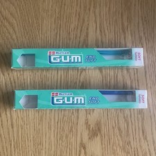 Vintage Butler Gum 308 End Tuft Tapered Toothbrushes Lot Of 2