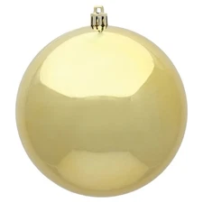 Vickerman 6" Shiny Ball Ornament, 4 per Bag