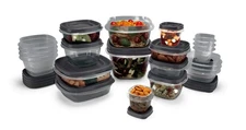 Rubbermaid EasyFindLids Food Storage Containers with SilverShield Antimicrobi...