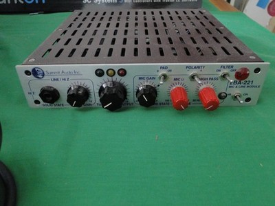 Summit Audio Mic preamp 2BA-221 with manual