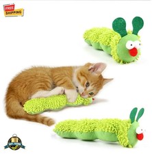 1 pc Caterpillar Cat Chew Toy with Catnip Silvervine Interactive Kitten Toy 