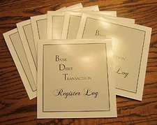 4 NEW BDT LARGE PROFESSIONAL DESK CHECKBOOK TRANSACTION REGISTER TAX RECORD LOG