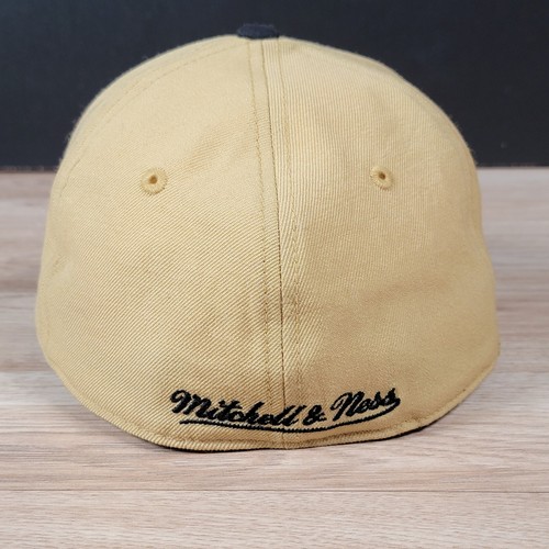 New Orleans Saints Mitchell & Ness Hat Cap Fitted 7 3/8 Gold Yellow NFL Logo - Picture 4 of 10