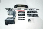Yamaha RX100 Tank & Side Cover 3D Chrome Emblem Logo Monogram Kit