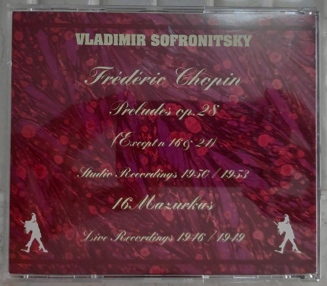 Vladimir Sofronitsky Plays Chopin Preludes &amp; Mazurkas Live Arlecchino CD NM