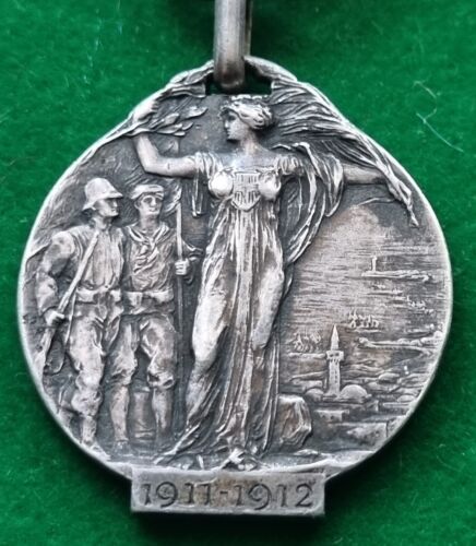 MEDAGLIA ARG GUERRA LIBIA 1911/1912 INCISIONE NOMINATIVA MILITARE MESTRE VENEZIA - Foto 14 di 22