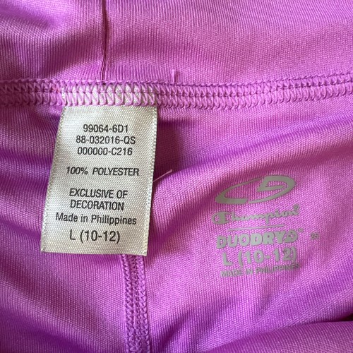 NWT Champion Girls L 10/12 Tennis Skort Pink Multi Color Duo Dry UV Protection - Picture 4 of 5