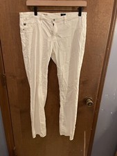 AG Adriano Goldschmied White The Stilt Cigarette Leg Jeans Women  s 29R