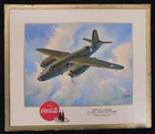 Martin B26 Marauder US Army Medium Range Bomber Vintage Coca Cola Sign 13x15