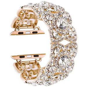 Bandes de bling pour Apple Watch Series 8 7 6 5 4 3 SE Bracelet de bande de poignet 38/40/44/49mm