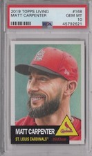 Matt Carpenter 2019 Topps Living PSA 10 Gem Mint Graded Card Cardinals #168
