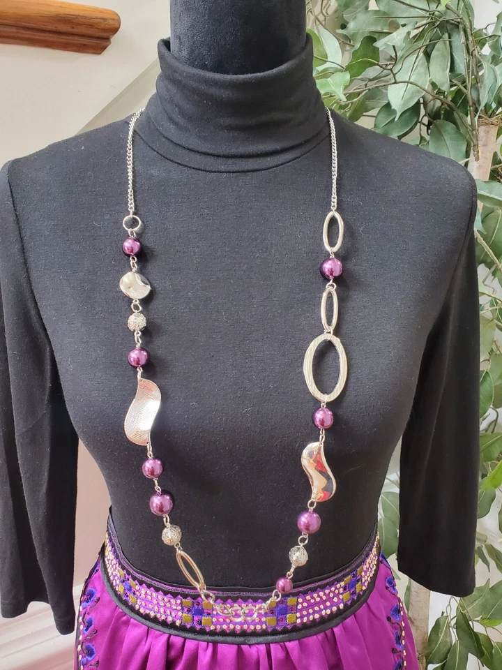 Vestido Phoebe Couture Negro Rosa Cuello Alto Manga Larga Seda Hasta la Rodilla Talla 2 Foto 2 de 4