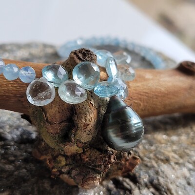 Collier En Perles Baroques De Tahiti - Style Naturel Et élégant - Neuf Avec étiquettes