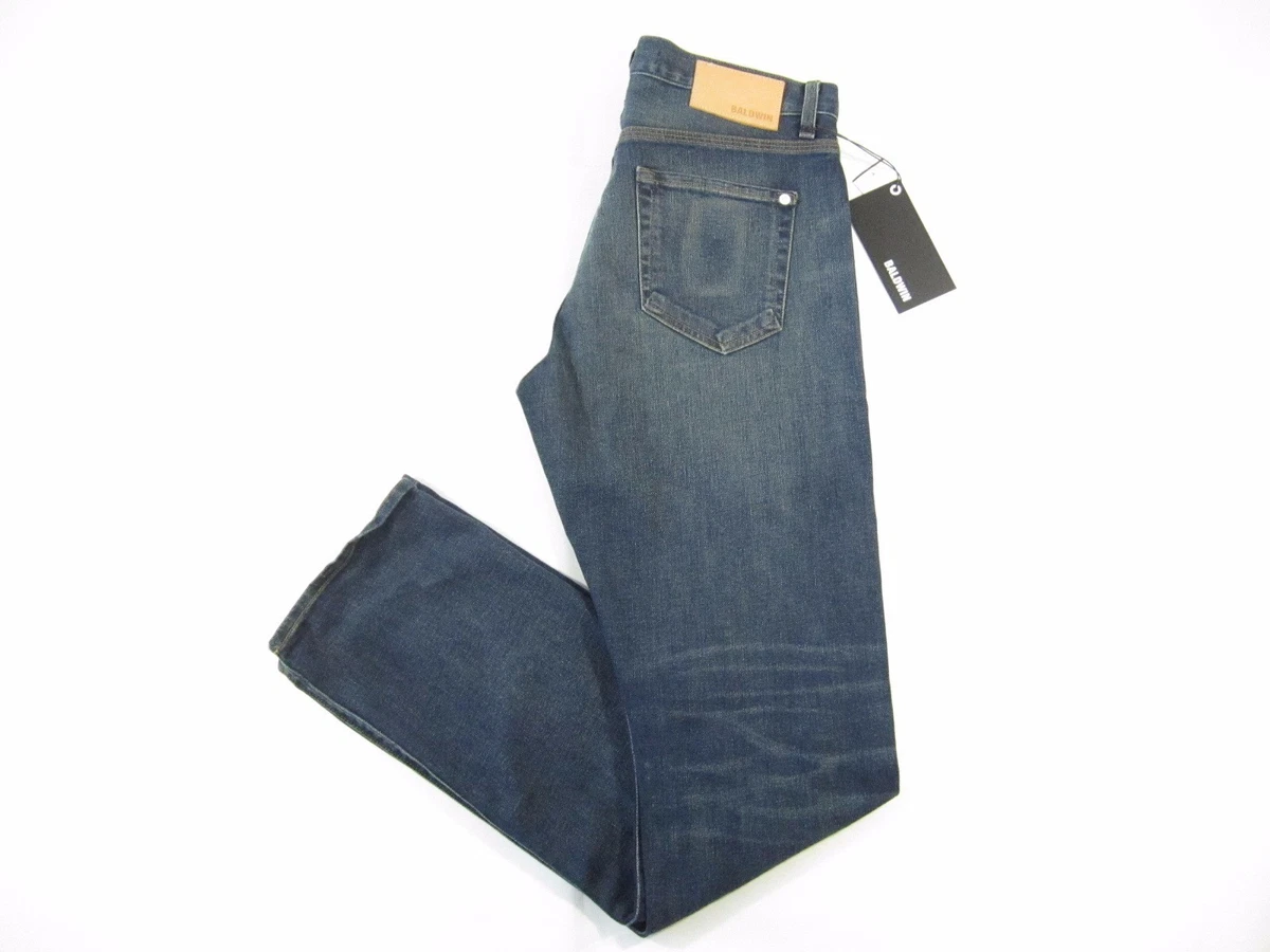 BALDWIN USA SELVEDGE THE SAMUEL DARK BLUE 29 SLIM STRAIGHT JEANS MENS NWT NEW