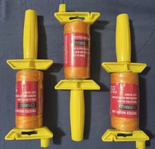 SET OF 3 Everbilt 18 x 250FT Nylon Twisted Mason Twine W/ Winder Orange
