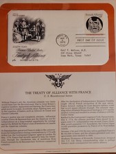 Scott #1753 13c French Alliance FDC, Cachet & Description Sheet